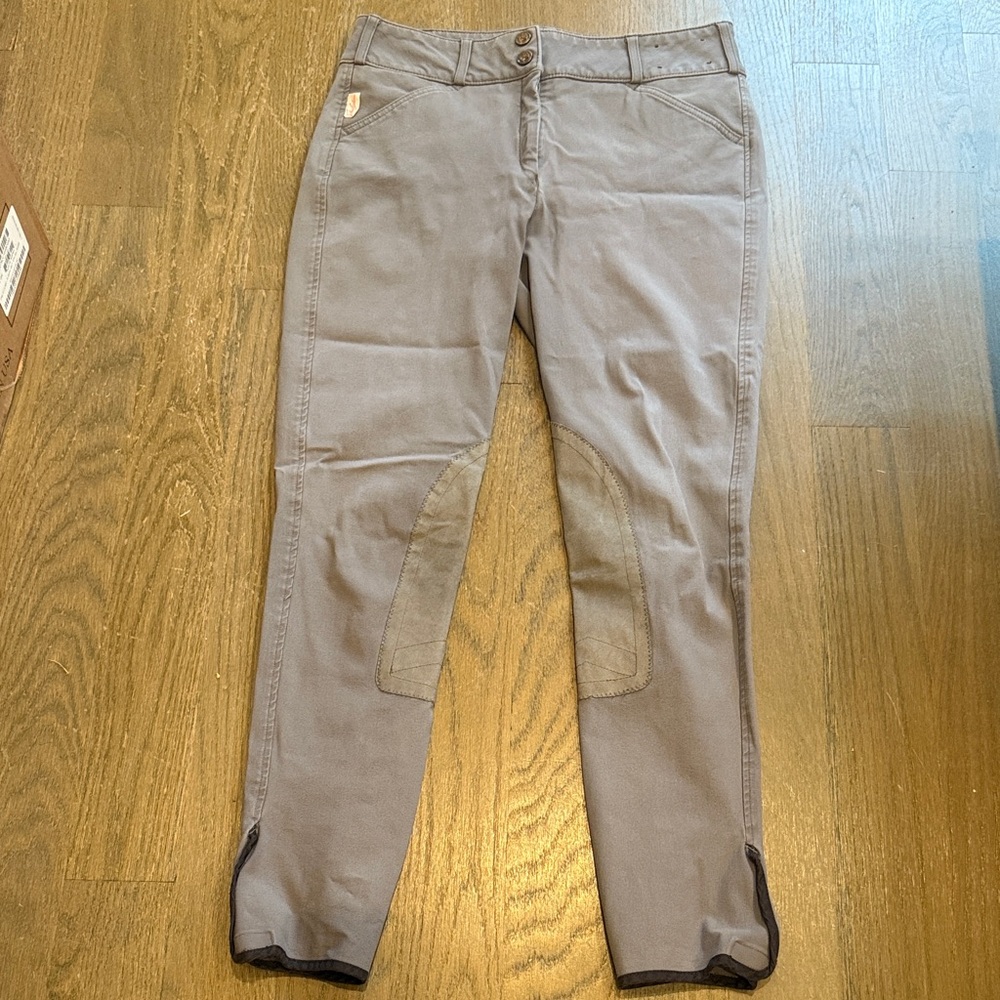 TAILORED SPORTSMAN Gray medium rise breeches -28